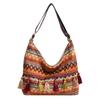 Large-capacity Ethnic Style Fringed Shoulder Bag Women's 2025 New Versatile Messenger Bag Personalized Fashion Underarm Bag