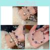 French Vintage Zircon Square Pearl Bracelet With Geometric Style For Women Gift