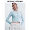 UR Women's Sweet Bowknot Openwork Slim-fit Knitted Cardigan