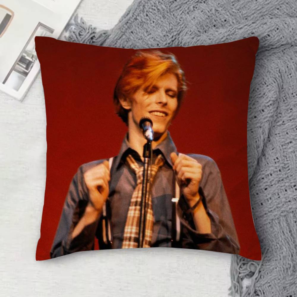 

DDavid Bowie Doublesided Printed Square Decorative Cushion Cover for Sofa Living Room Home Decor 30x30 cm