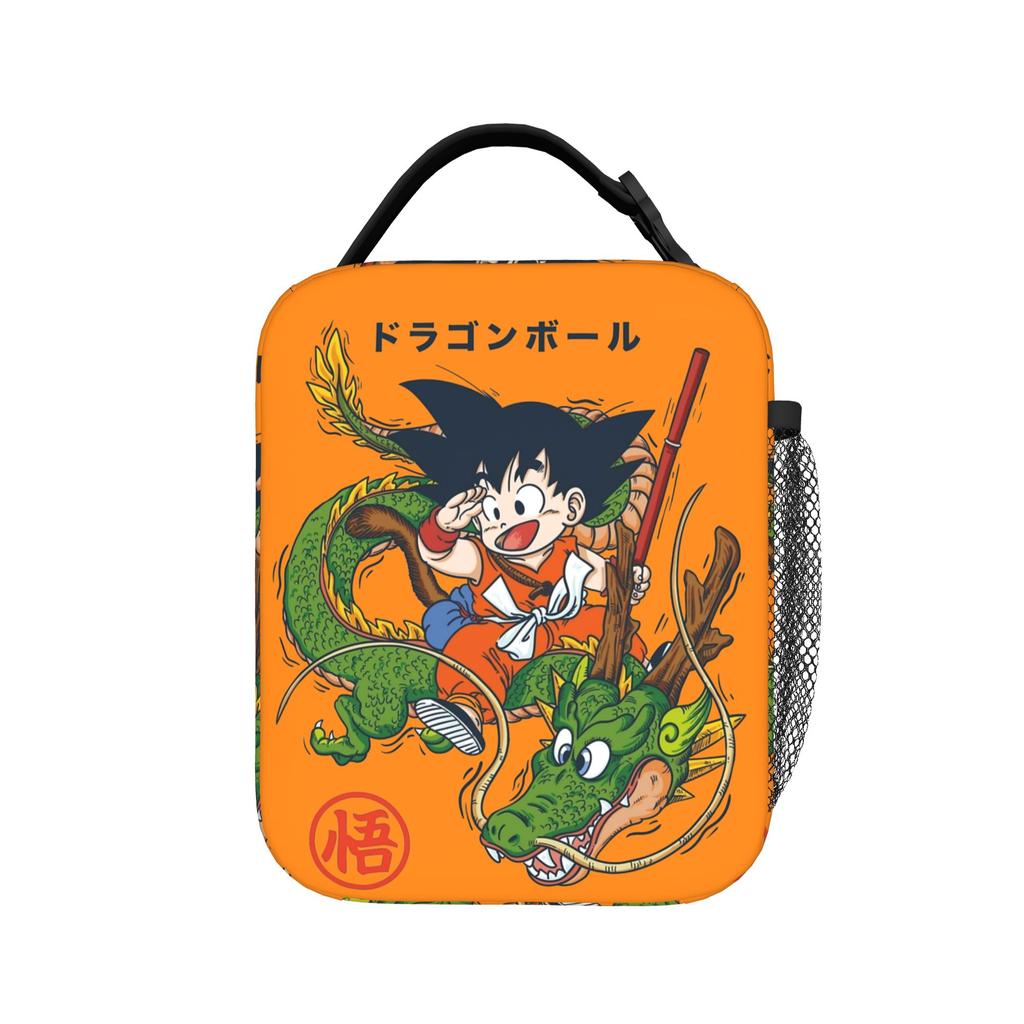 DBZ Gohan Super Sayan Insulated Lunch Bags Cooler Bag Reusable,Meal Container  Portable Tote Lunch Box Girl Boy Beach  Outdoor