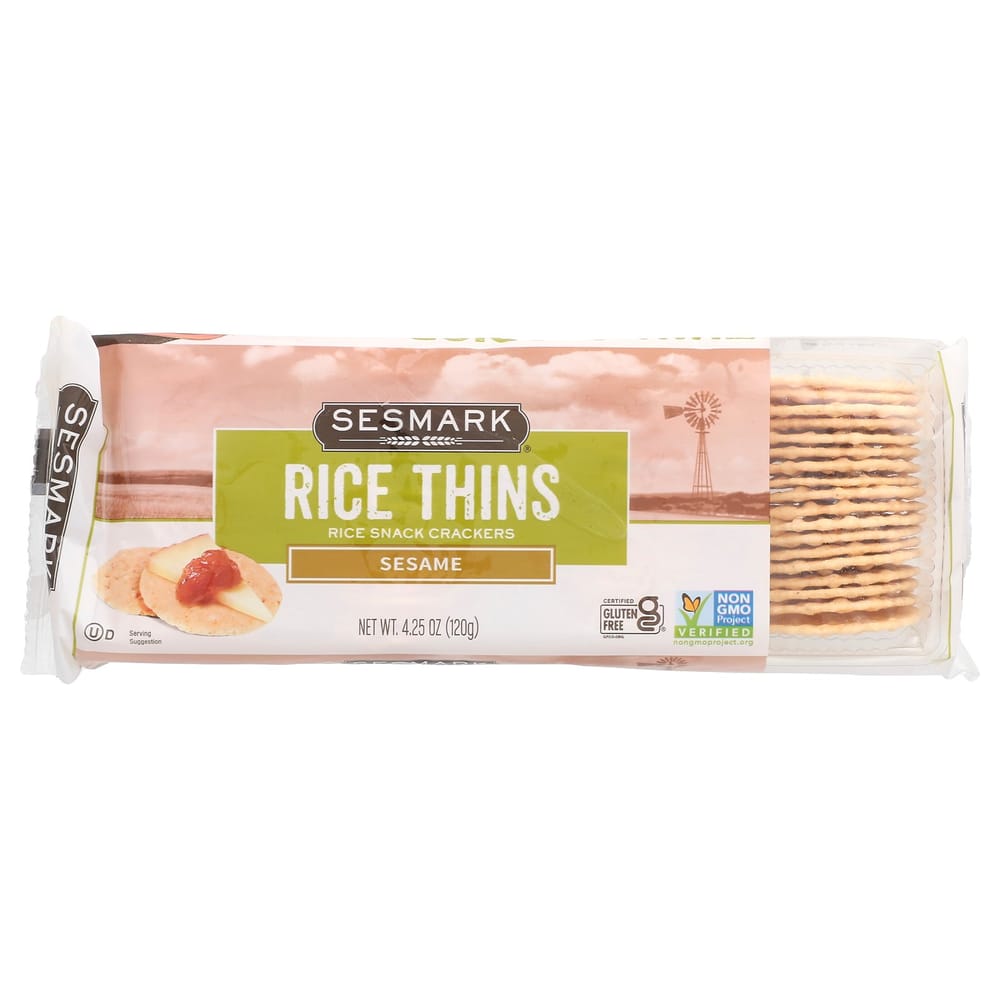 iHerb Rice Thins Sesame Rice Crackers 120g (4.25oz)