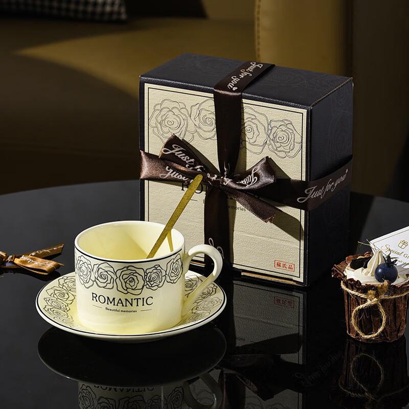 Vintage Keramik Kaffeetasse & Untertasse Geschenkset