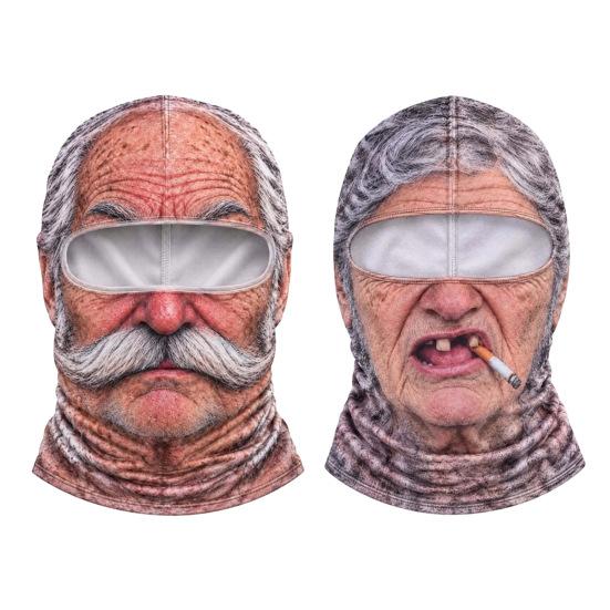 Volledig Gezicht Winter Balaclava Grappig Realistisch Ski Masker, Ademend Acryl En Modal Cadeaus Balaclava, Winddichte Hoofddeksel voor Buitenfeesten Fotografie