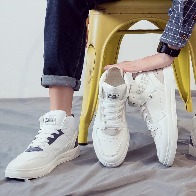Herrsneakers Casual Höga Herrskor Designer Höst Vinter Sportträningsskor Basket Vita Sneakers Manliga Vulkaniserade Skor