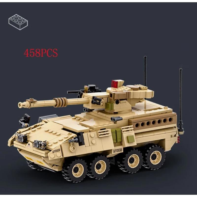 Military Vehicles Tank Sets SWAT Army City Police T34 Model Building Blocks DIY Brick Kids Toys Classic World War II WW2