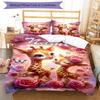 3pcs Custom Name Giraffe Bedding Set Duvet Cover Closure Includes 1 Duvet Cover & 2 Pillowcases, Soft and Comfortable for All Seasons.