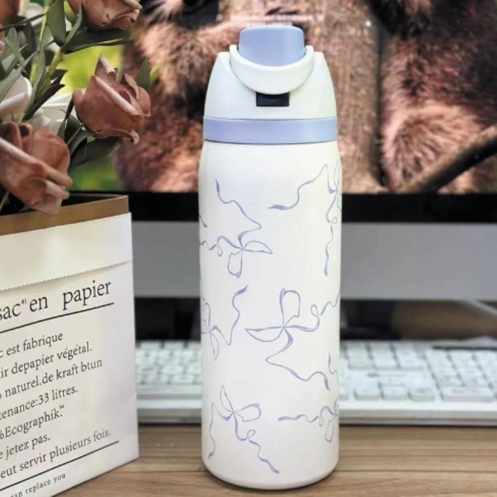 Вакуумная колба из нержавеющей стали 24 часа холод/тепло Термос Герметичная Термокружка Стакан для кофе Посуда для напитков для офиса Путешествий На открытом воздухе Подарок 32oz