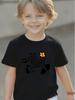 Cute Cartoon Zebra Flower Print Boys Short Sleeve T Shirt Simple Animal Graphic Toddler Kids Casual Summer Tee Top