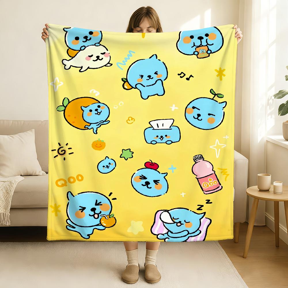 

Cartoon Cute Q-Qoo-O Blanket Soft and Skin Friendly For Couch Bed Napping Bedspread All Seasons Comforter 30x40in