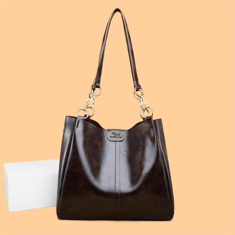 Modische und trendige Tasche mit großem Fassungsvermögen, Retro- und modische Damen-Tragetasche, Einzel-Schultertasche für den Weg zur Arbeit