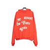 Trendy Multicolor Foam Letter Print Hoodie - Kanye Style