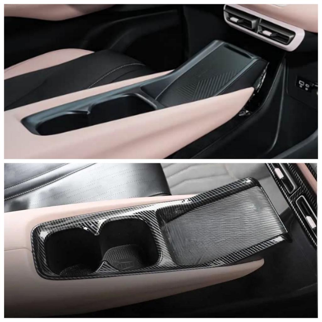 Für BYD Dolphin Mini Seagull Dolphin Surf 2025 2025 Auto Schalthebel Panel Becherhalter Dekorative Abdeckung Verkleidung LHD Autozubehör