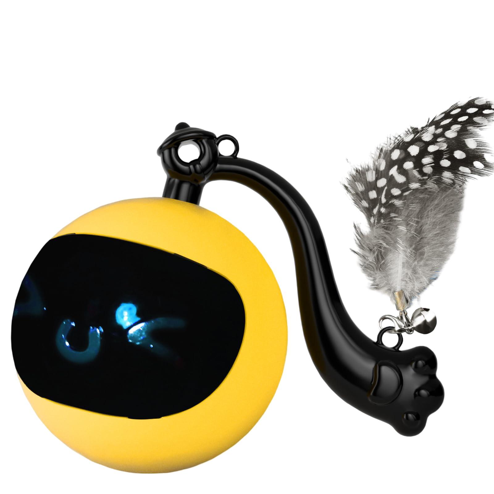 

Pet Toy Electric Teaball Charging Pet Ball Automatic Intelligent Soothing Toy One Size жёлтый