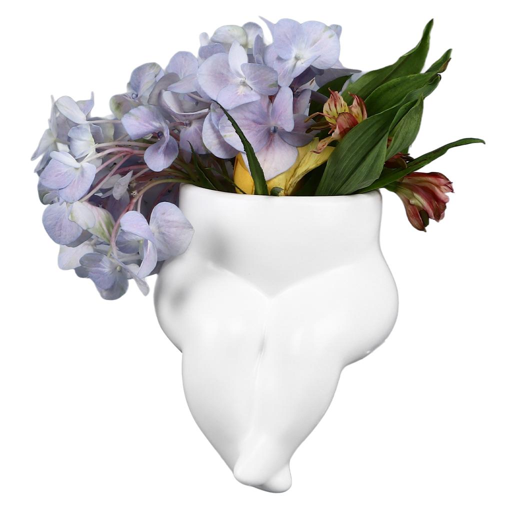 Fat Legs Body Shaped Vase Ceramic Body Vase for Modern Home Decor Living Room Desktop Dining Table