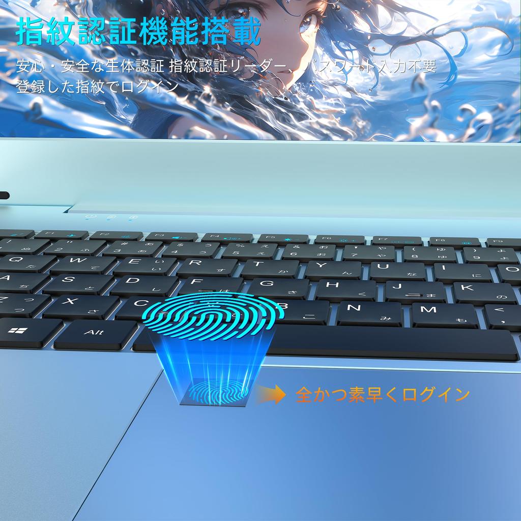 Dobios N95 Laptop with Windows FHD DDR4 16GB Slim Ideal for Working from 1MP Fingerprint Japanese Pad 512GB Office, 11, 15.6-inch Memory, RAM, Design,