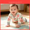 Baby Bomuld Bodystocking Med Blomstret Print Til Drenge Og Piger Perfekt Til At Krabbe