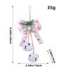 Holiday Bowknot Iron Craft Bells Delicate Iron Crafted Bells with Bowknot for Christmas Tree and Window Decoration