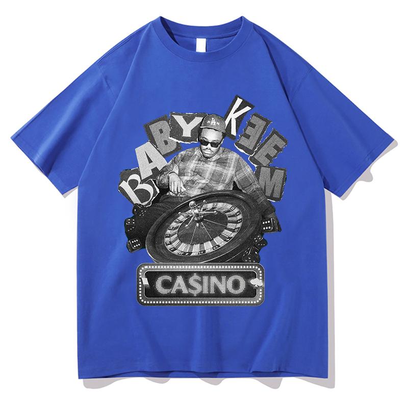 

2026 New Baby Keem CAINO CASINO Album Graphic Tshirts Unisex Summer New 100 Cotton Oneck Y2K Cotton Short Sleeve Streetwear 4XL