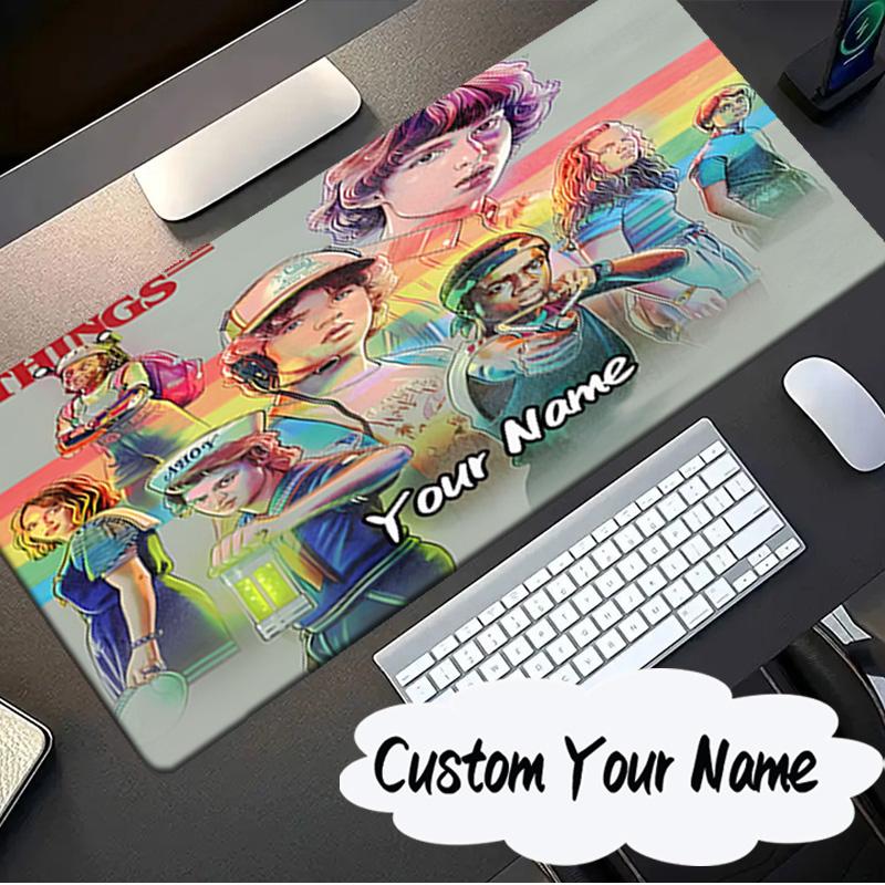 Custom Name Mouse pad Stranger Eleven Upside Down Mouse pad, Gaming Mouse Pad, keyboard pad, Desk Decor for computer notebook Fan Birthday Gift