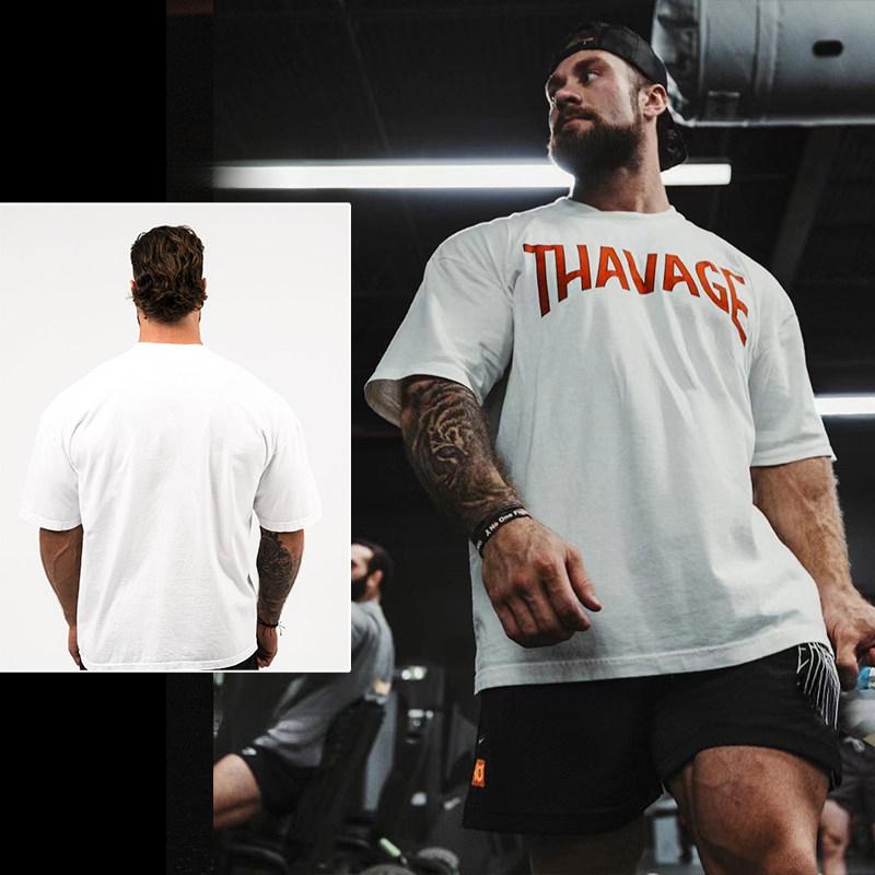 

C Baokeli American Loose Fitness Training Gym Casual Tshirt Mens and Womens Luxury Brand Top 2026 New S