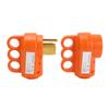 50A RV Male Female Plug Set Brass Contactor ABS Casing Heavy Duty RV Male and Female Connector Set