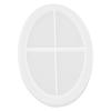 Oval Tray Mold Silicone Oval Jewelry DIY Tray Mold for Manicure Store Decoration Organization