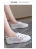 2025 Women's Lightweight White Mesh Casual Flat Shoes - Korean Style, Breathable, Summer All-Match Design.