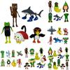 Italian Brainrot Al Pvc Figurine Set With Shark And Wooden Bucket For Collectors And Kids