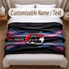 AZ Alkmaar Printed Flannel Blanket Custom Name Text Soft Warm Throw For Bedroom Holiday Gift