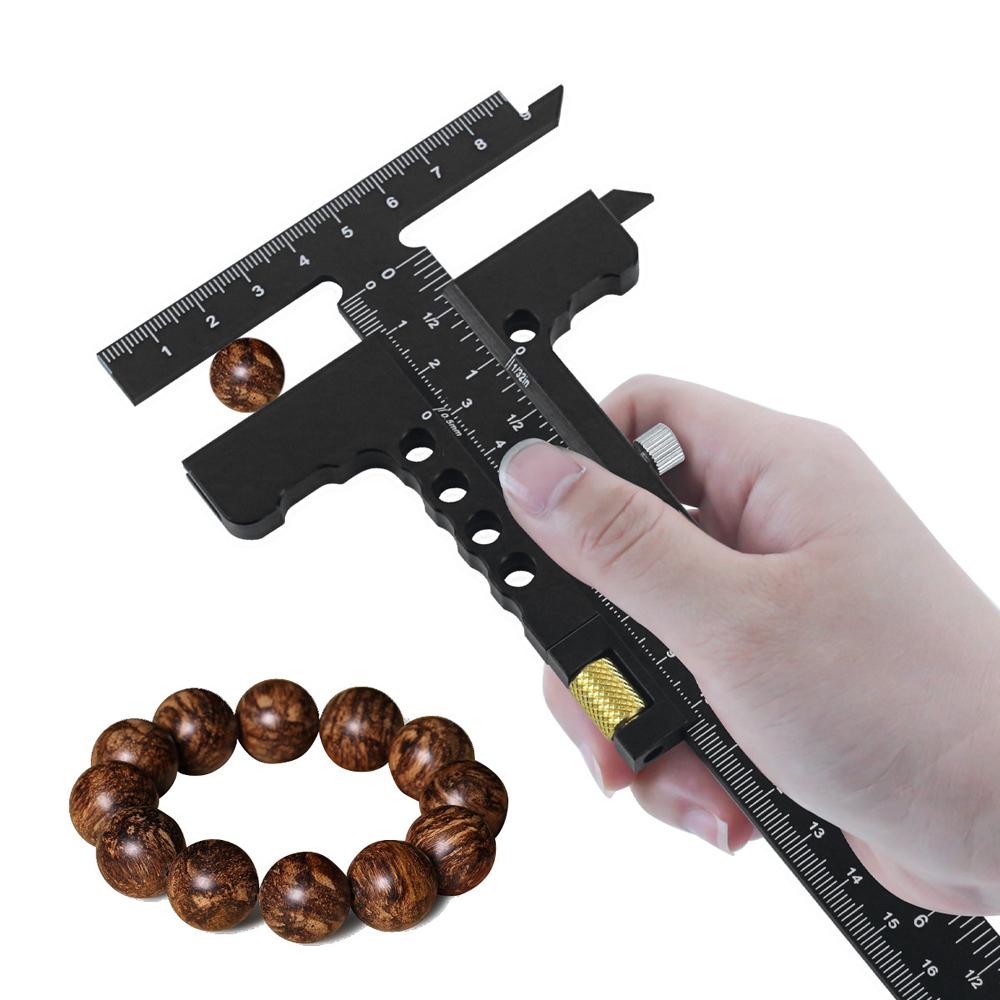 Woodworking Scriber TShape Aluminum Alloy Scribing Ruler Measuring Tool for Carpenter DIY Wood