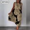 Women's Fashion Summer Spring Sleeveless O-Neck Casual Dresses