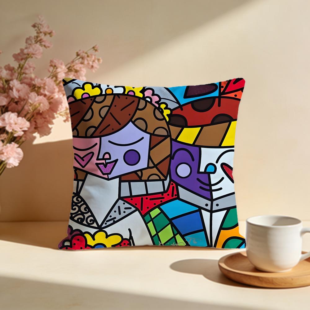 Popular BBrittoable Cushion Cover Stylish Washable Pillow Cover Ideal for Couch Bedroom Car Decoration