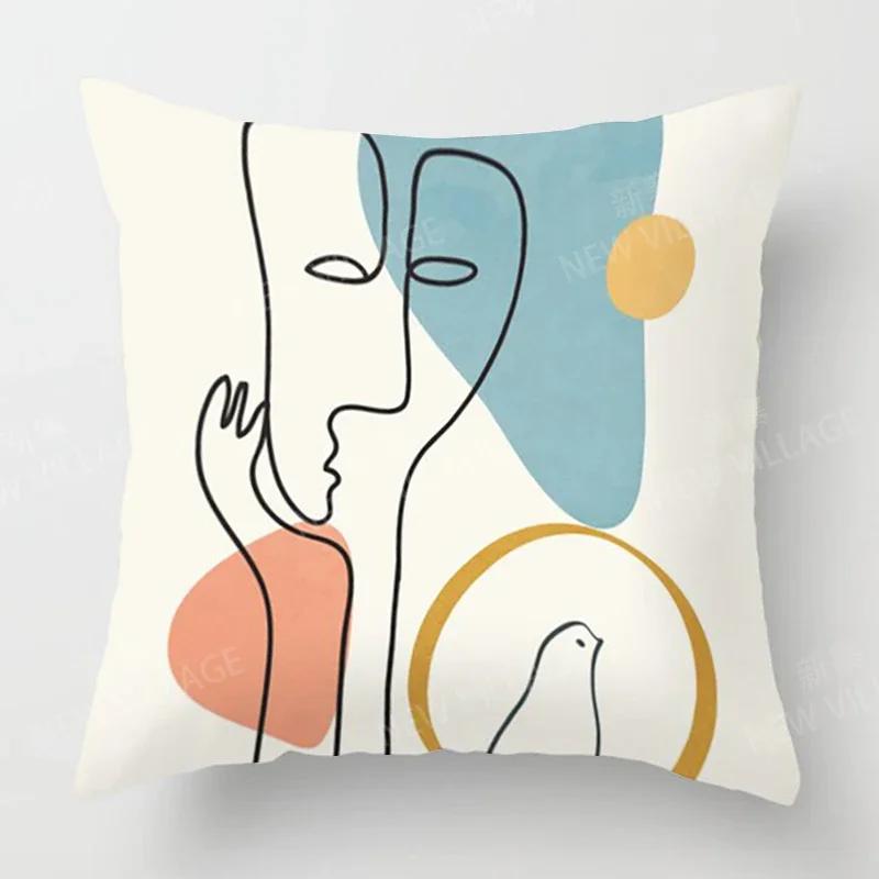 Nordic Fall Home Decor Autumn  Throw Pillow Cover Sofa Cushion Cover  Modern