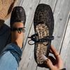 Γυναικεία τετράγωνα mesh Mary Jane flats με λεπτομέρεια φιόγκο, διαπνέοντος ελαφρύ σχεδιασμού για καθημερινή casual άνετη χρήση