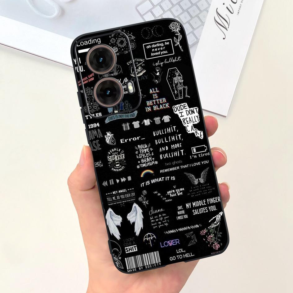 For Motorola Moto G85 5G Case 2024 Fashion Flower Marble Soft Silicone Camera Protection Phone Cover For Moto G85 XT2427-3 Coque