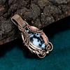White Buffalo Turquoise Pendant Copper Wire Wearing Pendant Handmade Jewelry Original Gemstone Jewelry Fashionable Pendant Gift for Friend