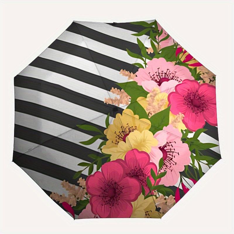 

1pc Floral Bouquet Automatic Open/Close Umbrella, Ideal Fan Gift for Birthday, Christmas, Trendy Fashion yy250828103