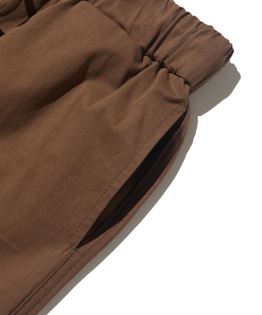 TAILOR STUDIO Cotton Campus Bermuda Pants (Brown)