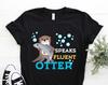 Funny Otter Lover T-shirt, Cute Sea Otters Birthday Gift Tshirt, Funny Vintage Baby Otter Marine Animals Fan Party Present Youth Tee Shirts