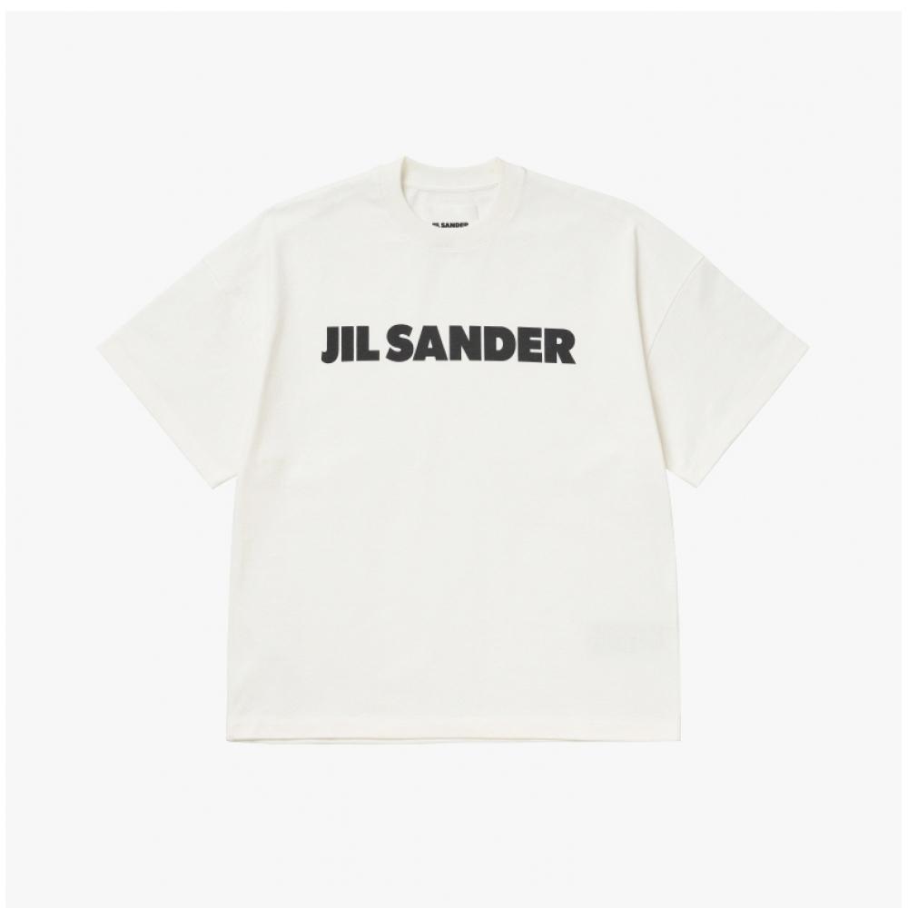 Jill Sander J21gc0001 J45148 102 Logo Men S Short Sleeve Tee