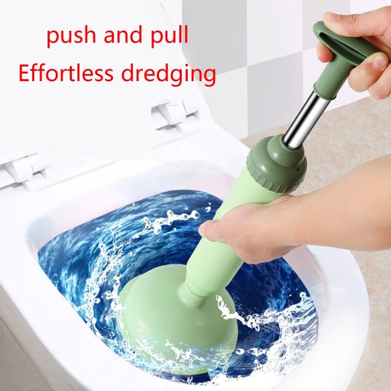 Rubber Toilet Plunger Telescoping Aluminum Handle All-Angle Design Commercial Grade Toilet Clog Remover for Toilet Drain