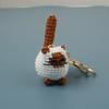Handmade Handwoven Kitten Pendant Multi Color Kitten Key Chains Cute Cat Key Ring  Car Keys