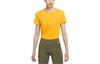 Dri Fit T Shirts Women's Yellow Crew Neck Moderate Straight Fit DD4922-752