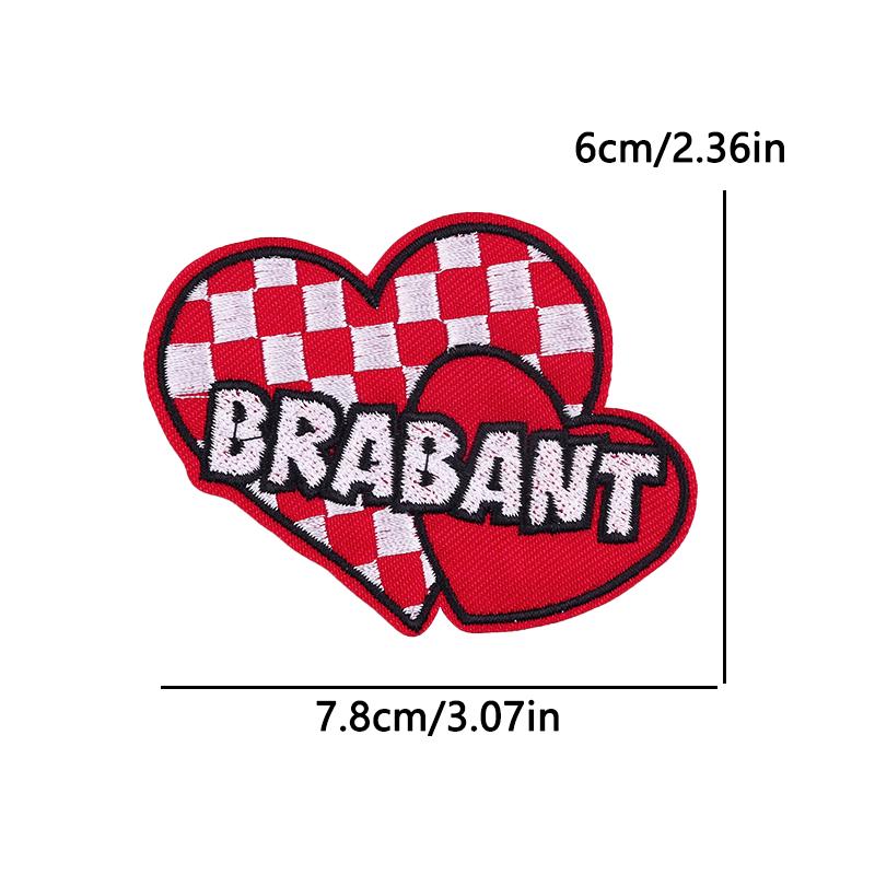 5 Stück /Set Niederlande Brabant Wappen Gestickt DIY Niederlande Karneval Aufbügler Für Kleidung Uniform Aufnäher
