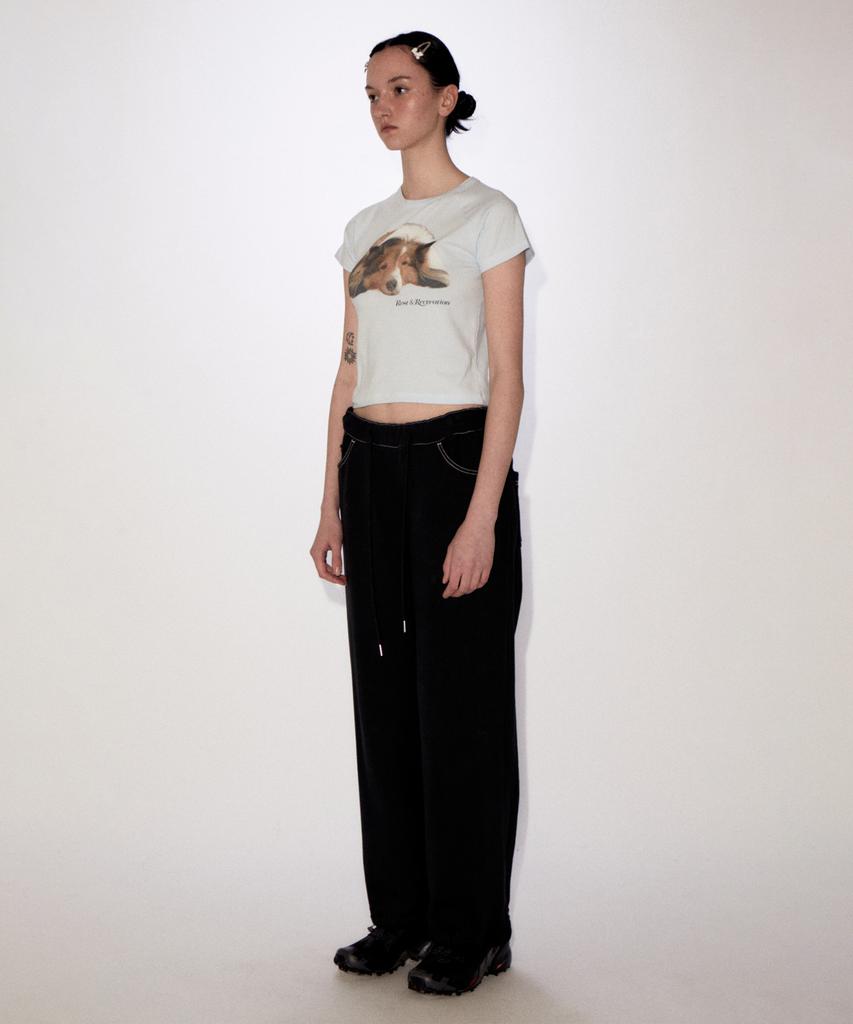 REST&RECREATION Riri Crop T-Shirt Skyblue