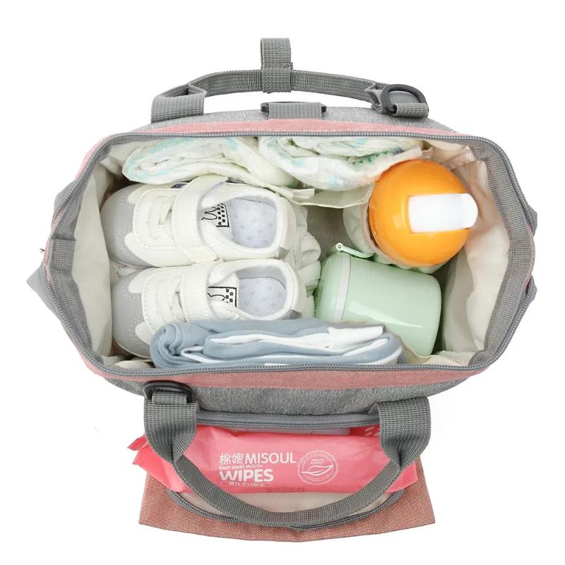 Mommy Bag Carry or Backpack Stroller Organizer Diaper Bag, Multi-Function Maternity Bag with Easy Access Baby Essentials