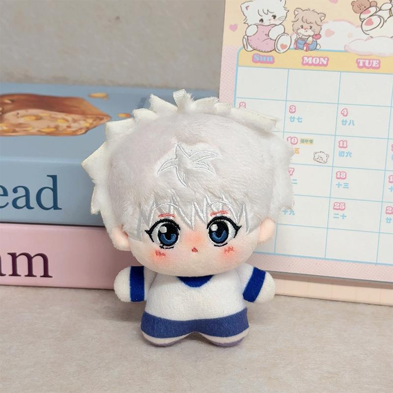 10cm HUNTER×HUNTER Plush Doll Pendant Hisoka Illumi Zoldyck Chrollo Lucilfer Stuffed Toy for Anime Fans