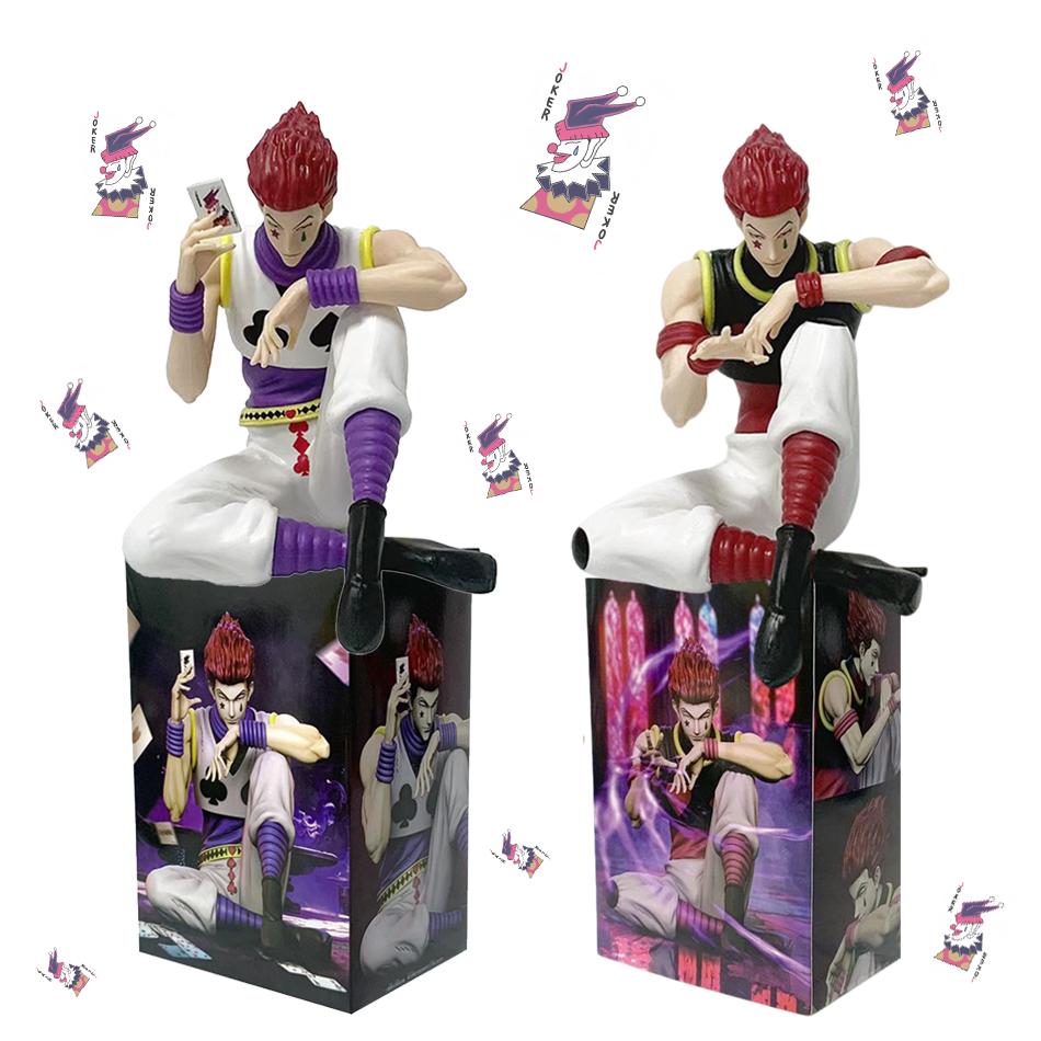 Ready Stock New Hunter x Hunter Hisoka Figure - 2 Styles Sitting Posture Collectible Model, Anime Figurine Toy Gift for Boys