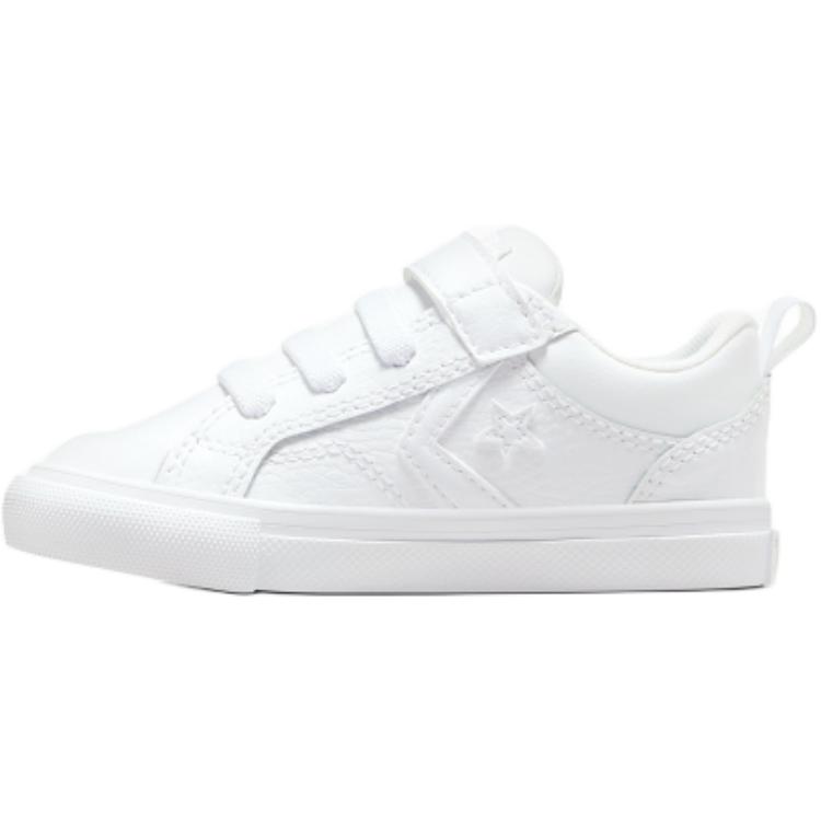 Converse Pro Blaze Strap Comfortable Versatile Sports Low Top Walking Shoes Baby Shoes White A08751C